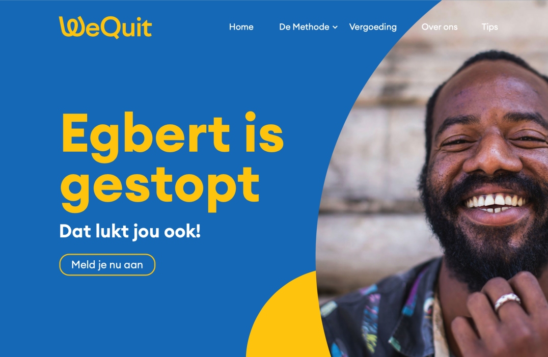 New brand design for WeQuit.