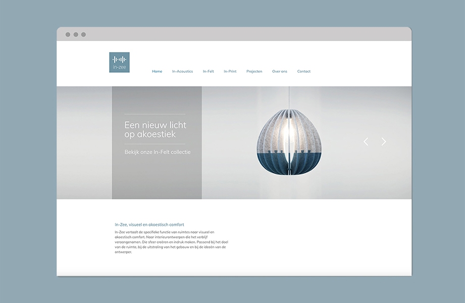 Nieuwe website voor In-Zee.